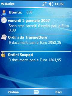 Automazione forza vendita palmari barcode ordini via internet cellulare